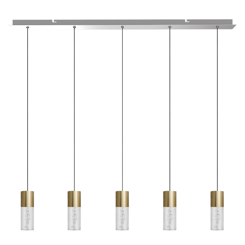 Andromedae 5 - Light Kitchen Island Pendant, Brass