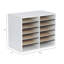 Wood Adjustable-Compartment Literature Organizer (Desktop)-16242633