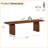 62.99-Inch Solid Wood Entryway Bench, Farmhouse Indoor Wooden End of Bed Bench for Entryway, Hallway, Bedroom, Dining Room, Living Room, Rustic Brown