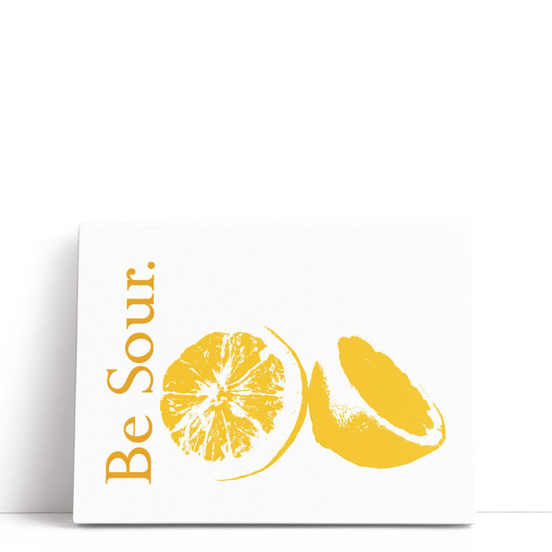 Be Sour - Canvas Print Wall Art, 18" H x 24" W