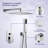 10" Rainfall Shower Head Complete Shower System with Rough-in Valve-61592035