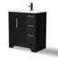 Ensemble de meuble-lavabo moderne simple 30 "avec comptoir en résine Skeen, robinet, assemblage requis Skeen-870751082-870751083