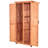 Leisure Season 3 ft. W x 2 ft. D Solid Wood Vertical Tool Shed
