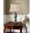 Mulinello 30 in. Aged Silver with Black Table Lamp