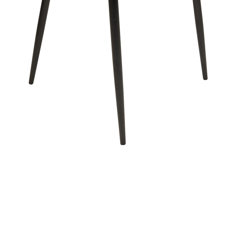 Rein 45 cm H Upholstered Linen Spindle Back Dining Chair, Green