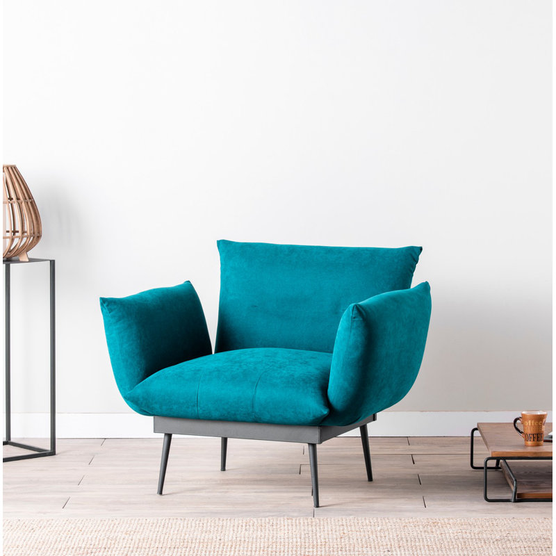 Fauteuil l 35,43 po Althrop, Vert pétrole