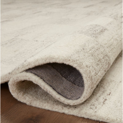 Amber Lewis x Loloi Rocky Ivory / Silver Area Rug