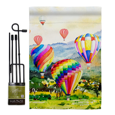 Ensemble de drapeaux gonflables en polyester 18,5 x 13 pi Escape