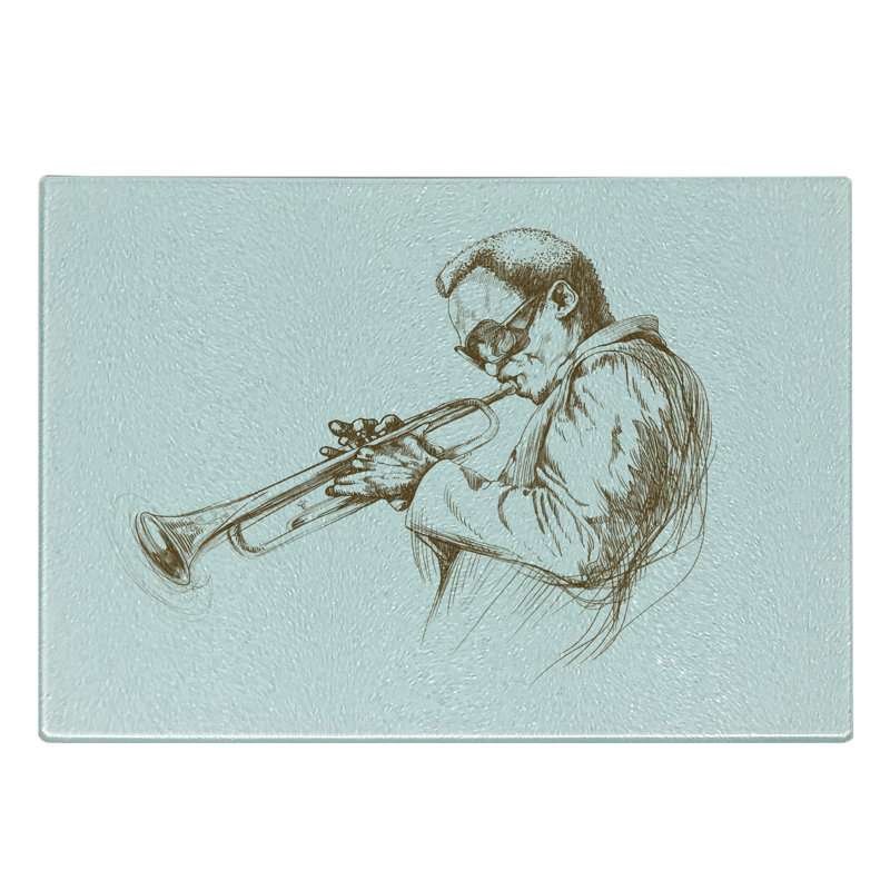 Planche à découper en verre trempé Ambesonne
