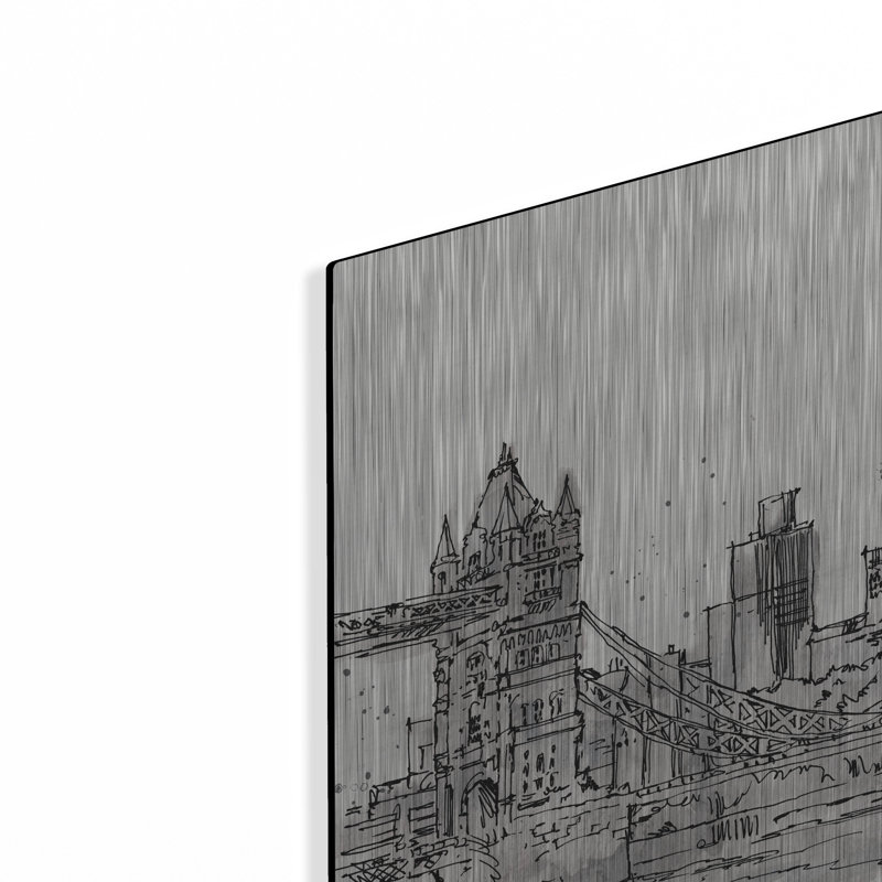 «Skyline Sketches IV» par Anne Tavoletti, H 12 po x l 16 po