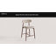 Upholstered Counter Stool with Solid Wood Frame-123848573