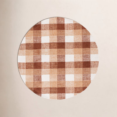 Hand-Tufted Wool Plaid Rug