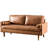 Aisha 70" Faux Leather Square Arm Loveseat-91527610