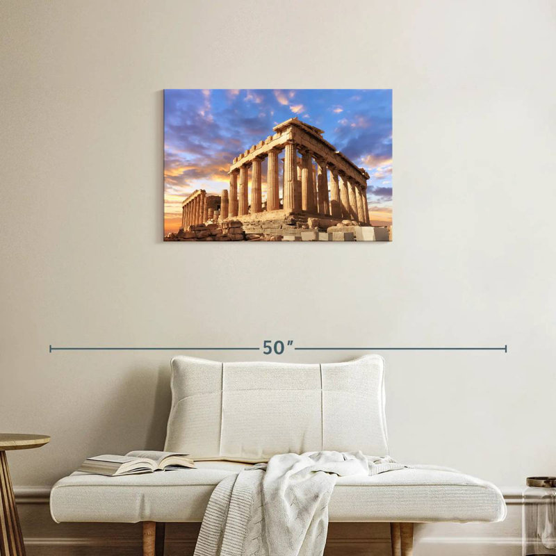 Ravi Sunset Over The Acropolis, 20" H x 30" W