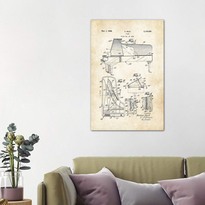 Steinway Piano - Wrapped Canvas Print