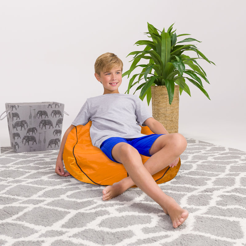 Bean Bag Chair for Kids, Teens, and Adults - Filled with Soft Beads, Includes Removable and Machine Washable Cover - Multiple Colors, Sizes and Fabrics including Soft Nylon & Canvas with Patterns