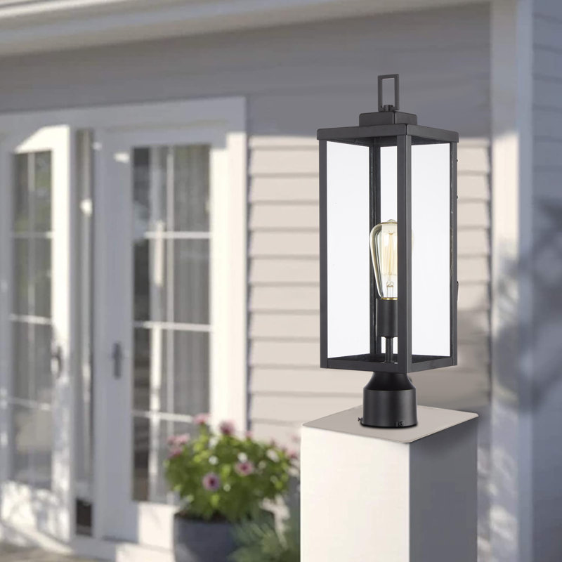 Queely Transparent Lantern Head, Matte Black