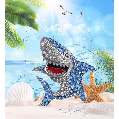 Magnet pour réfrigérateur Highland Dunes Shark