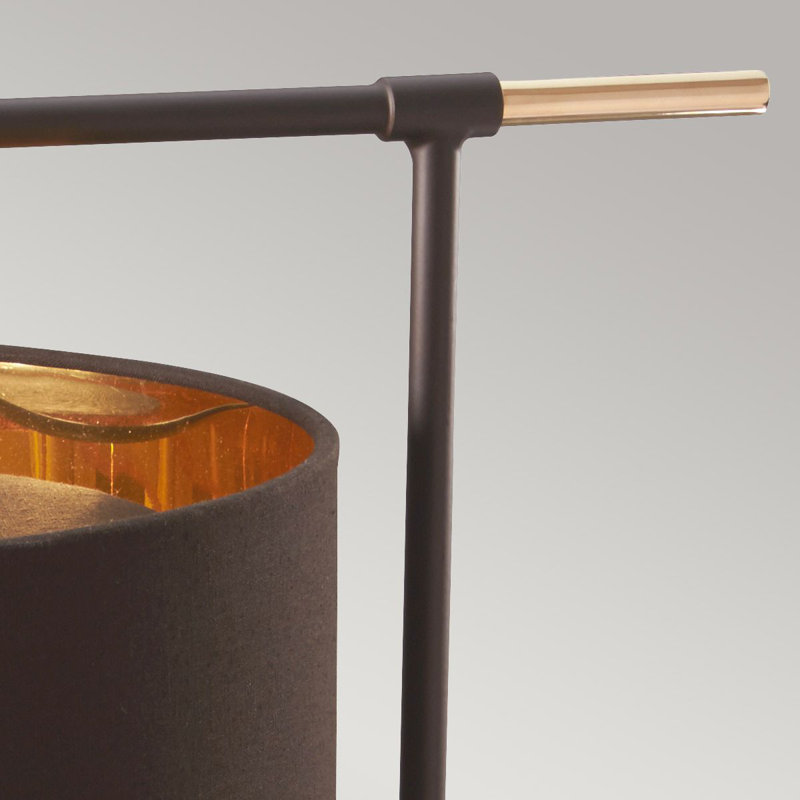 Santistevan Desk, Brown/Polished Brass