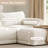Bodhild 115.7" W Performance Boucle 4-Piece Modular Sectional with Ottoman-270790808
