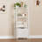 Ladder Shelf, Upgraded Elevated Wood Ladder Bookshelf with Drawer, Ladder Shelf Bookcase, Tall Bookshelf with Steel Frame, Rustic Storage Rack for Living Room, Home Office, Bedroom-635976438-636734614