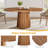 55 Inch Oval Dining Table With Wood Base For Dining Room, Kitchen-339846582