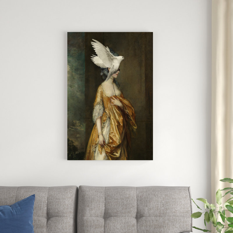 «Flightless Bird II» par Victoria Barnes - impression sur toile tendue, H 36 po x l 24 po