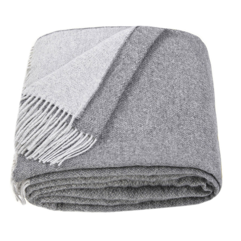 Merino Wool Blanket Gurfaan, Deep Gray