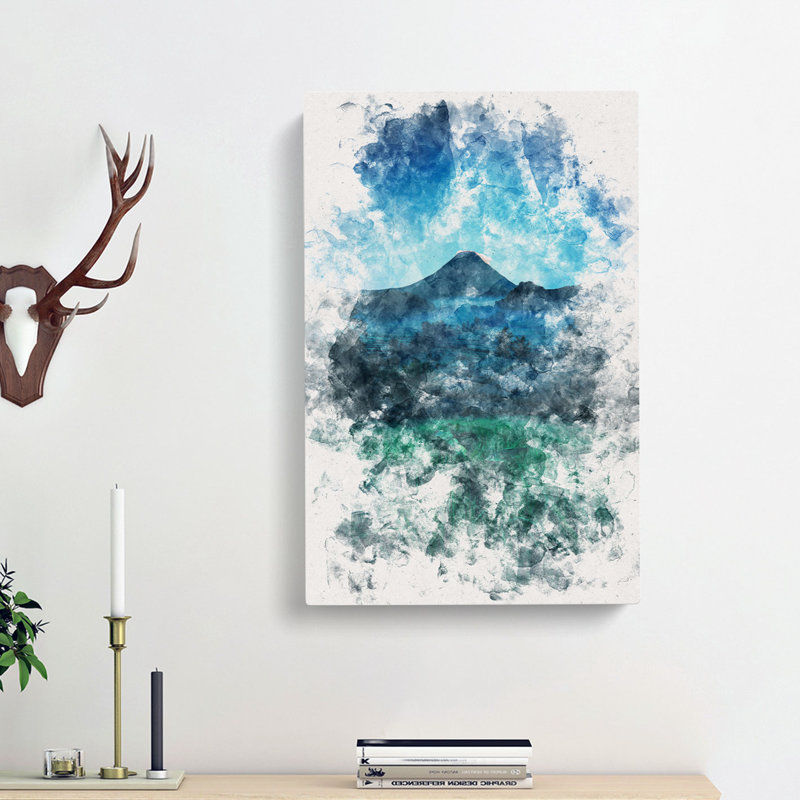 Mountain View In Bali - Wrapped Canvas Painting, 50cm H x 35cm W x 3cm D