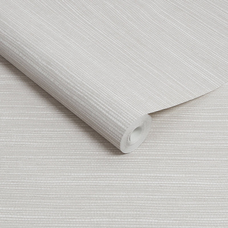 Emperor Grasscloth Emerald Wallpaper, Pearl