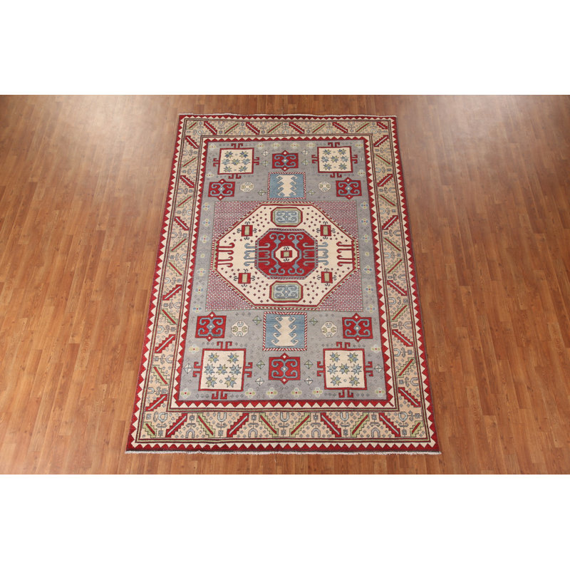 Handmade Kazak Oriental Area Rug 7x10