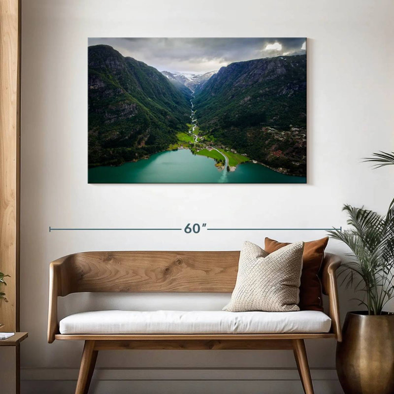 Kavia Odda Mountain Scene, 30" H x 45" W