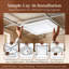 Tuile de plafond en PVC lisse 24 po L x 24 po-97646879