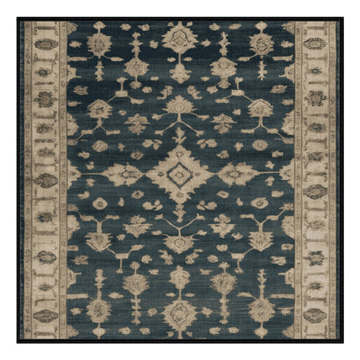 Tapis noir surteint lavable à la machine