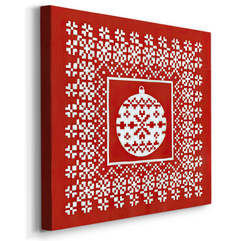 Flocon de neige Fair Isle V, H 16 po x l 16 po x P 1,5 po