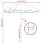 161cm Tilt Beach Parasol