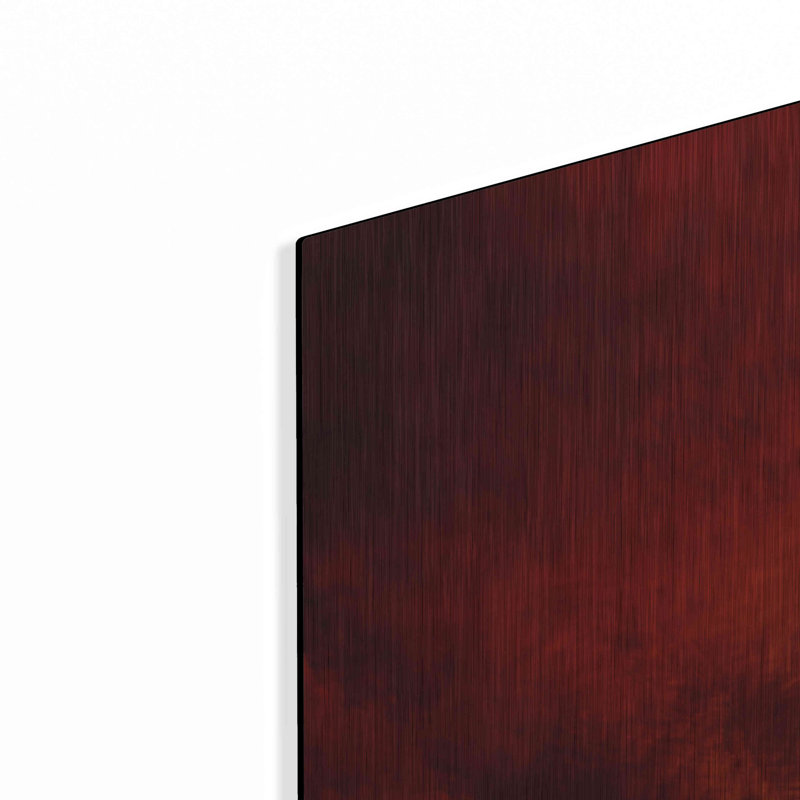 «Red Storm» par Philippe Sainte-Laudy, art mural en métal, H 36 po x l 36 po