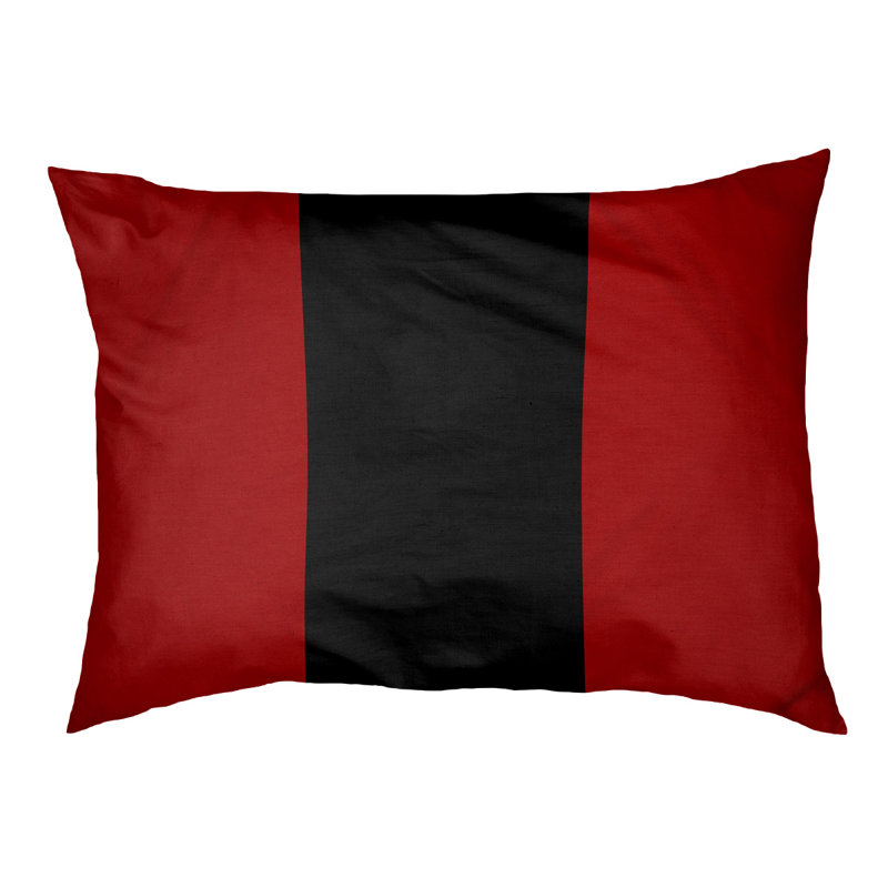 Coussin extérieur Oklahoma, Grand (l 40 po x P 30 po x H 6,5 po), Rouge / noir / rouge