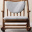 Chaise berçante en bois massif Nordic-100720467