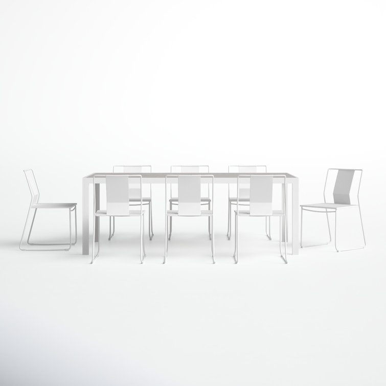 Avers 83'' Rectangular 8 - Person Outdoor Dining Set