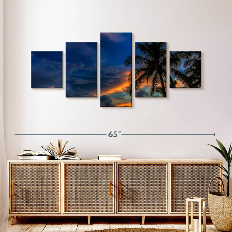 Bahamas Sunset, 24" H x 55" W