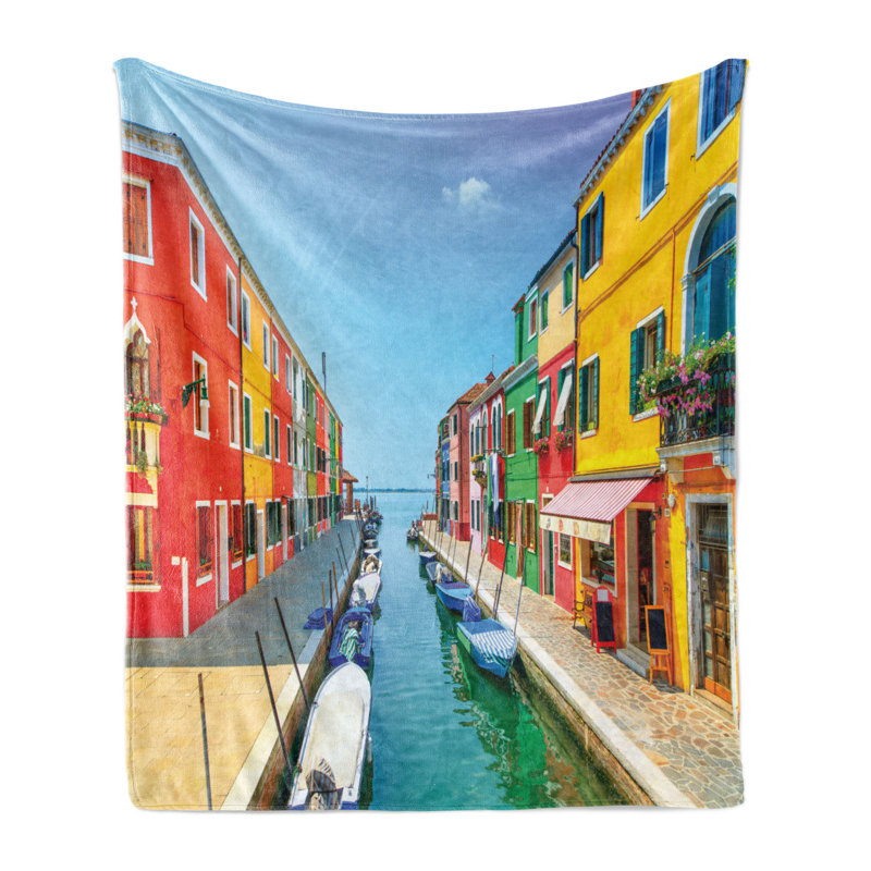 Hand Woven Throw Blanket, 70" x 90"