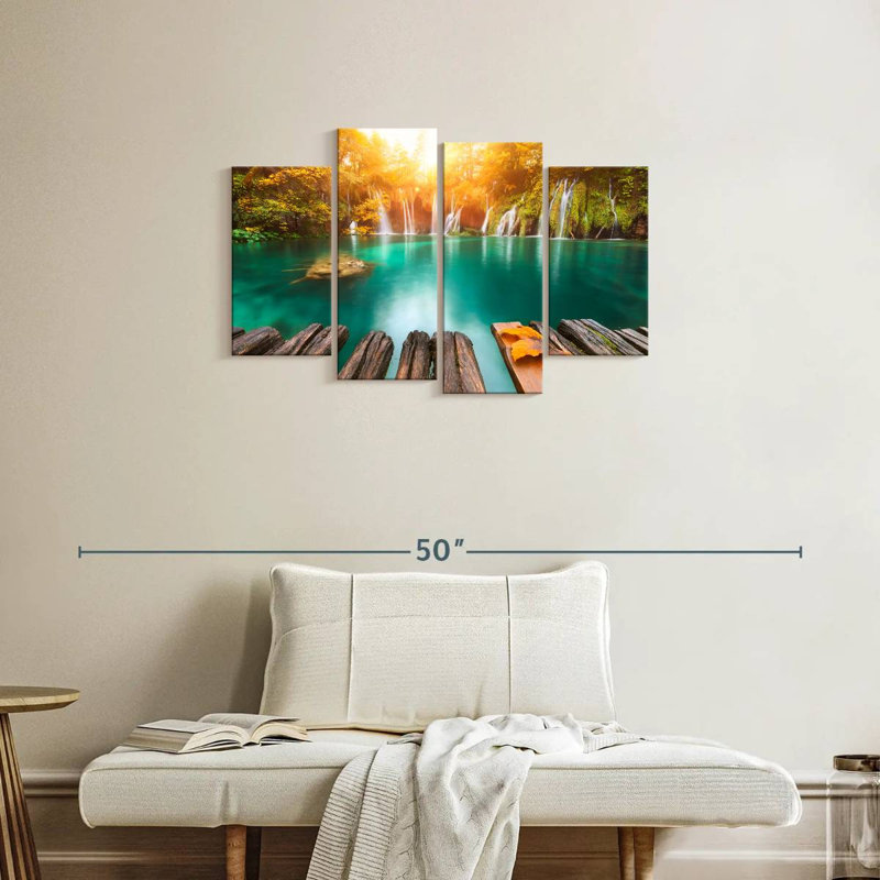 Alvord Sunny Plitvice Falls, H 22 po x l 36 po