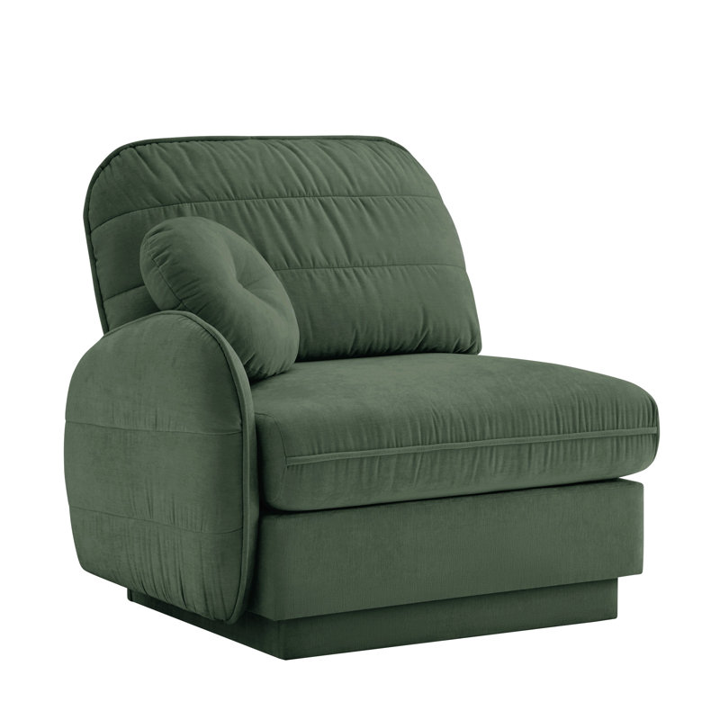 Canapé Celena - Chenille LSF - Vert, Vert
