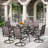 Alyah 6 - Person Patio Dining Set with Rectangular Table