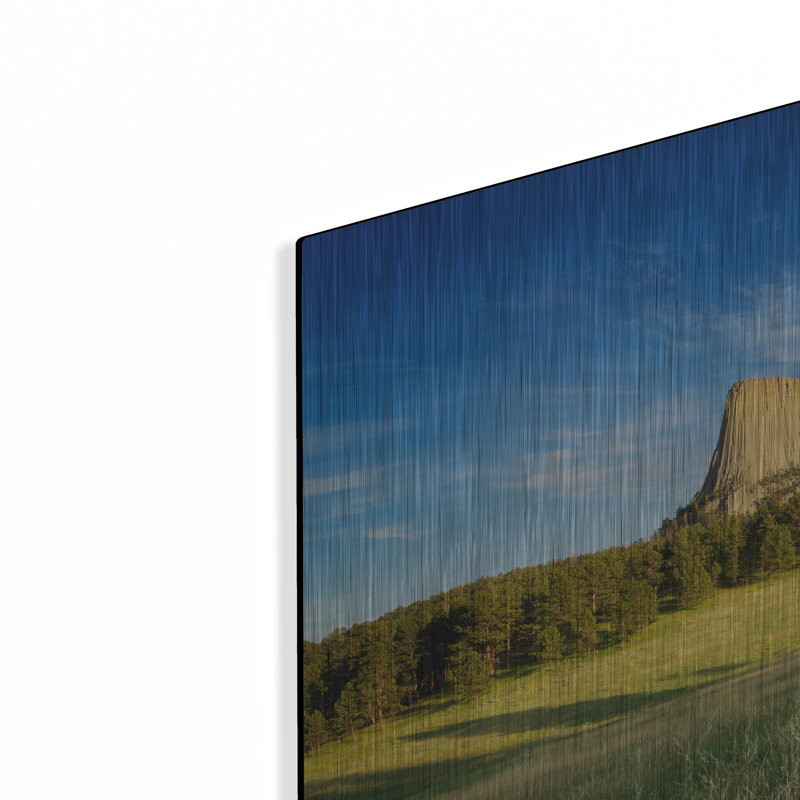 Mur de métal «Devils Tower» par Rick Berk, H 24 po x l 36 po