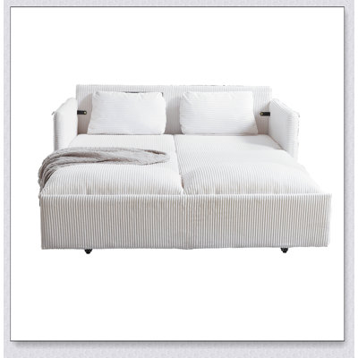 Canapé-lit réglable 3 en 1 avec lit escamotable, parfait pour une vie multifonctionnelle et un sommeil confortable