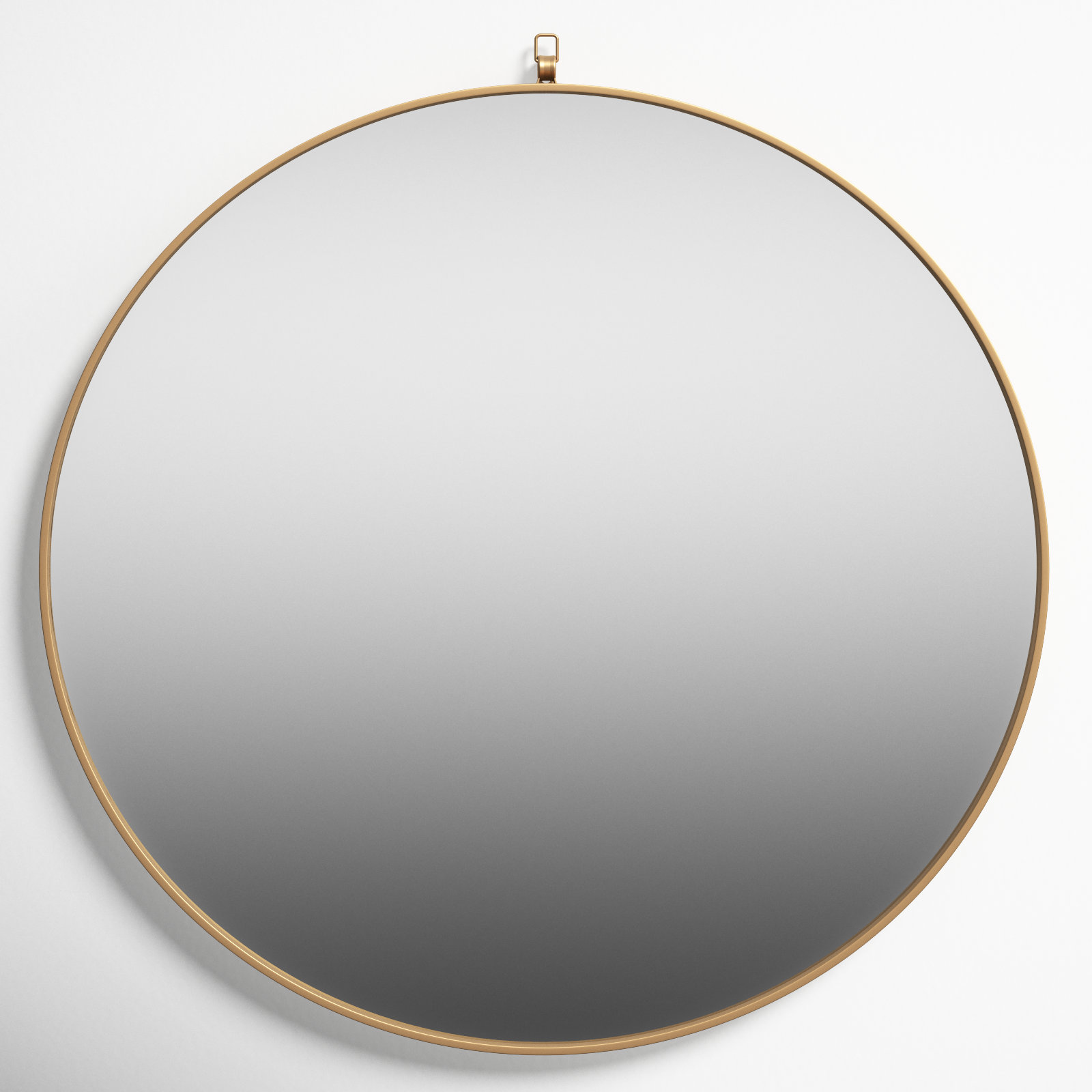 Cassie Accent Mirror, 28" x 28" , Brass