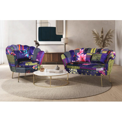 2 - Piece Velvet Living Room Set