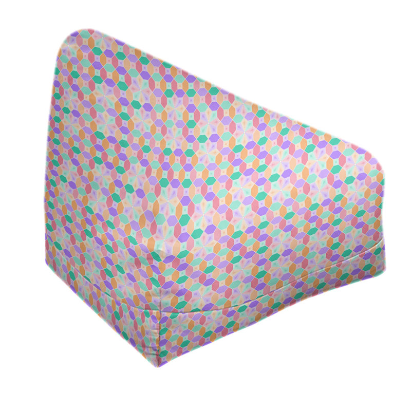 Housse de sac de pois en verre coloré Leffel, H 86 po x L 2 po x P 43 po, Mauve et orange, Pas de bourre